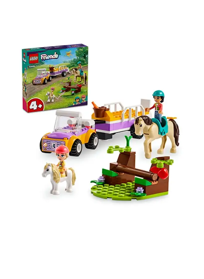 LEGO LEGO 42634 Friends Horse and Pony Trailer Building Toy Set (105 Pieces)