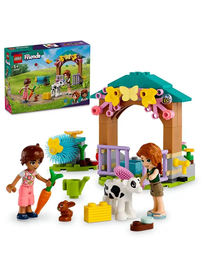 LEGO LEGO 42607 Friends Autumn's Baby Cow Shed Building Toy Set (79 Pieces)