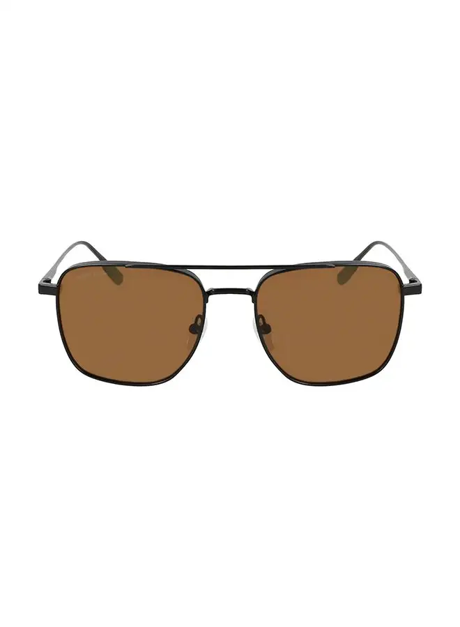LACOSTE Men's UV Protection Rectangular Sunglasses - L261S-002-5519 - Lens Size: 55 Mm