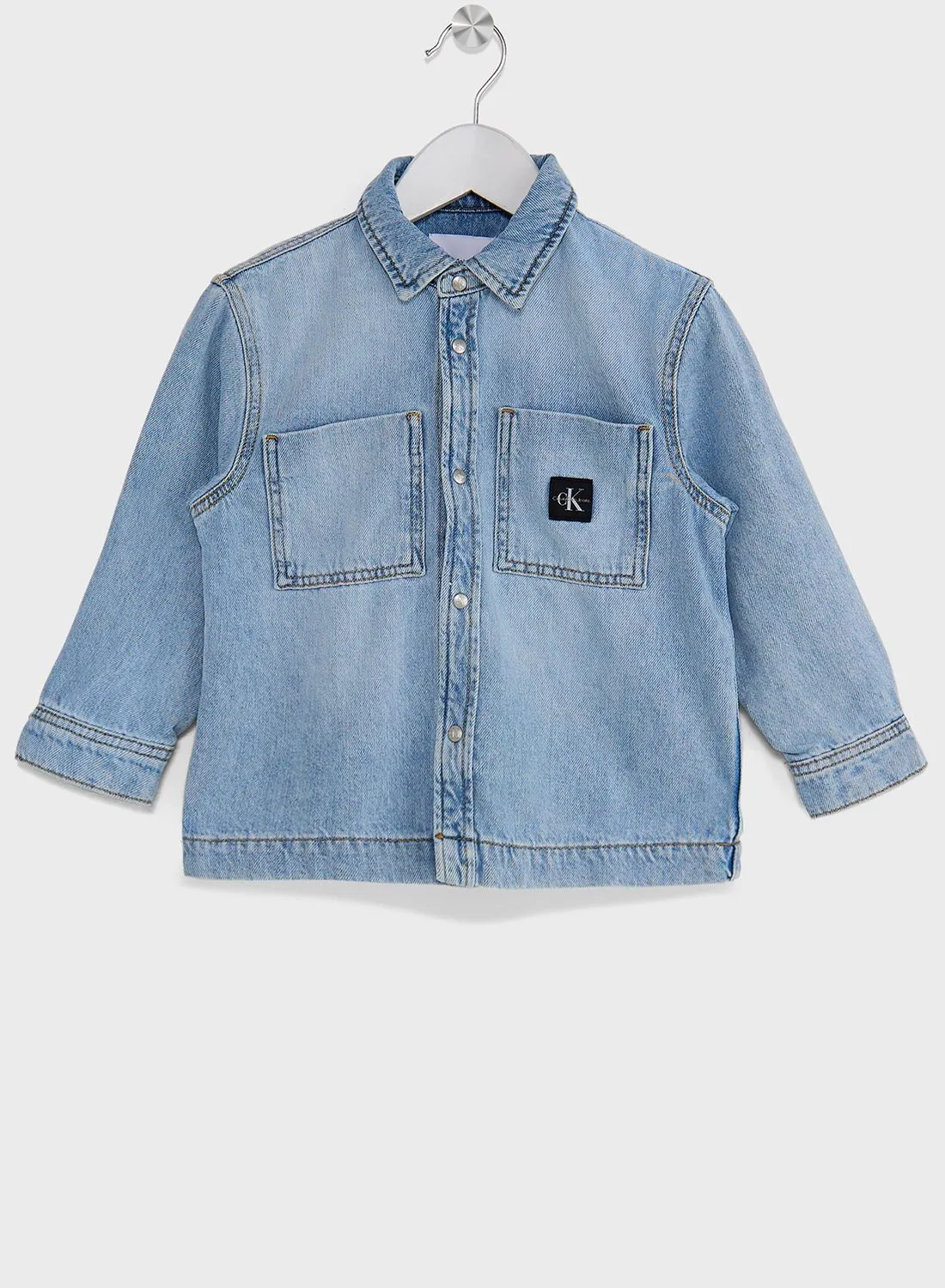 Calvin Klein Jeans Kids Light Wash Denim Jacket