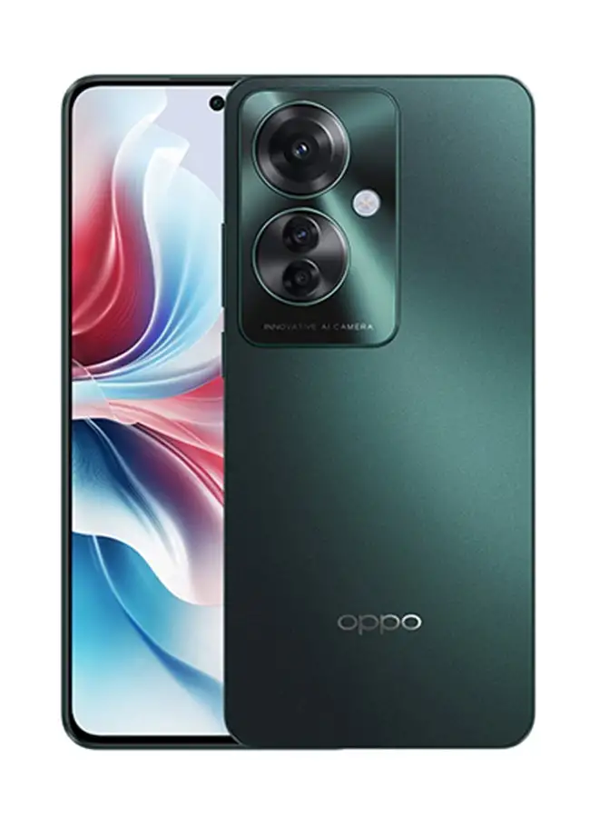 هاتف OPPO Reno 11F، الجيل الخامس، ثنائي الشريحة، أخضر النخيل، 8 جيجابايت رام، 256 جيجابايت - إصدار الشرق الأوسط