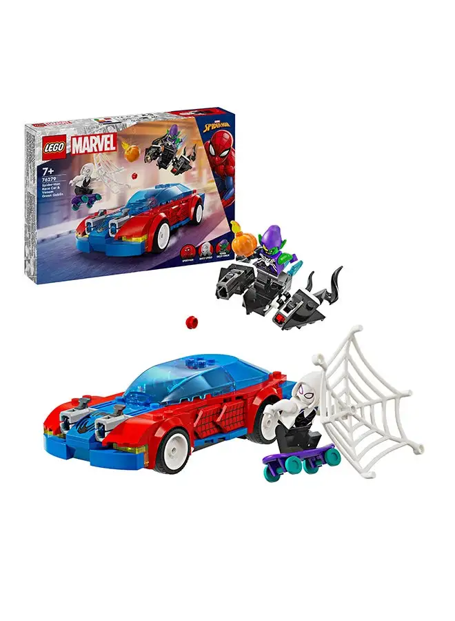 LEGO LEGO 76279 Super Heroes Marvel Spider-Man Race Car & Venom Green Goblin Building Toy Set (227 Pieces)