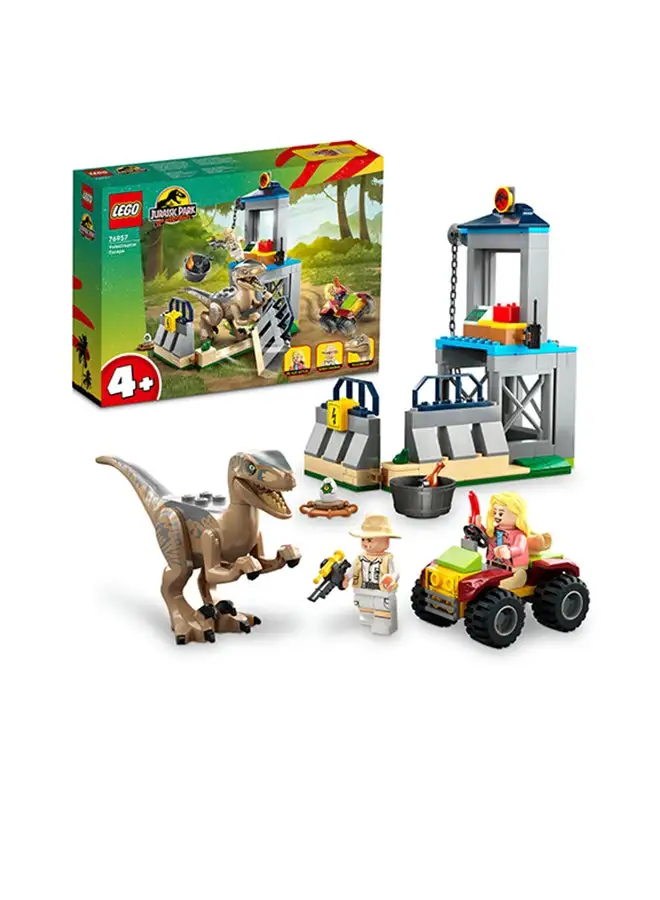 LEGO LEGO 76957 Jurassic World Velociraptor Escape Building Toy Set (137 Pieces)