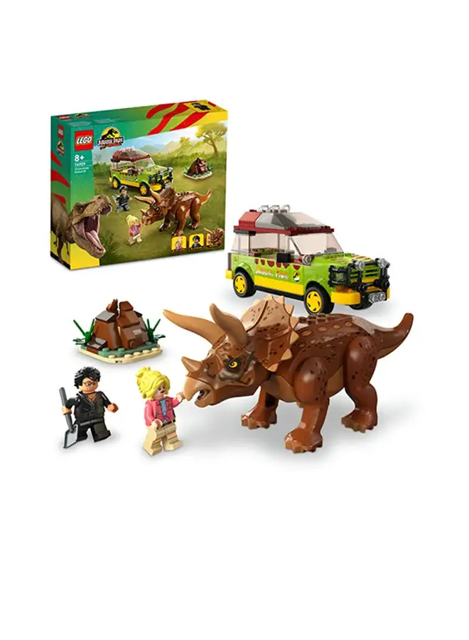 LEGO LEGO 76959 Jurassic World Triceratops Research Building Toy Set (281 Pieces)
