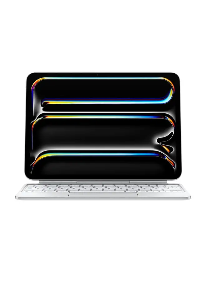 لوحة مفاتيح Apple Magic لجهاز iPad مقاس 11 بوصة (M4) عربي - أبيض