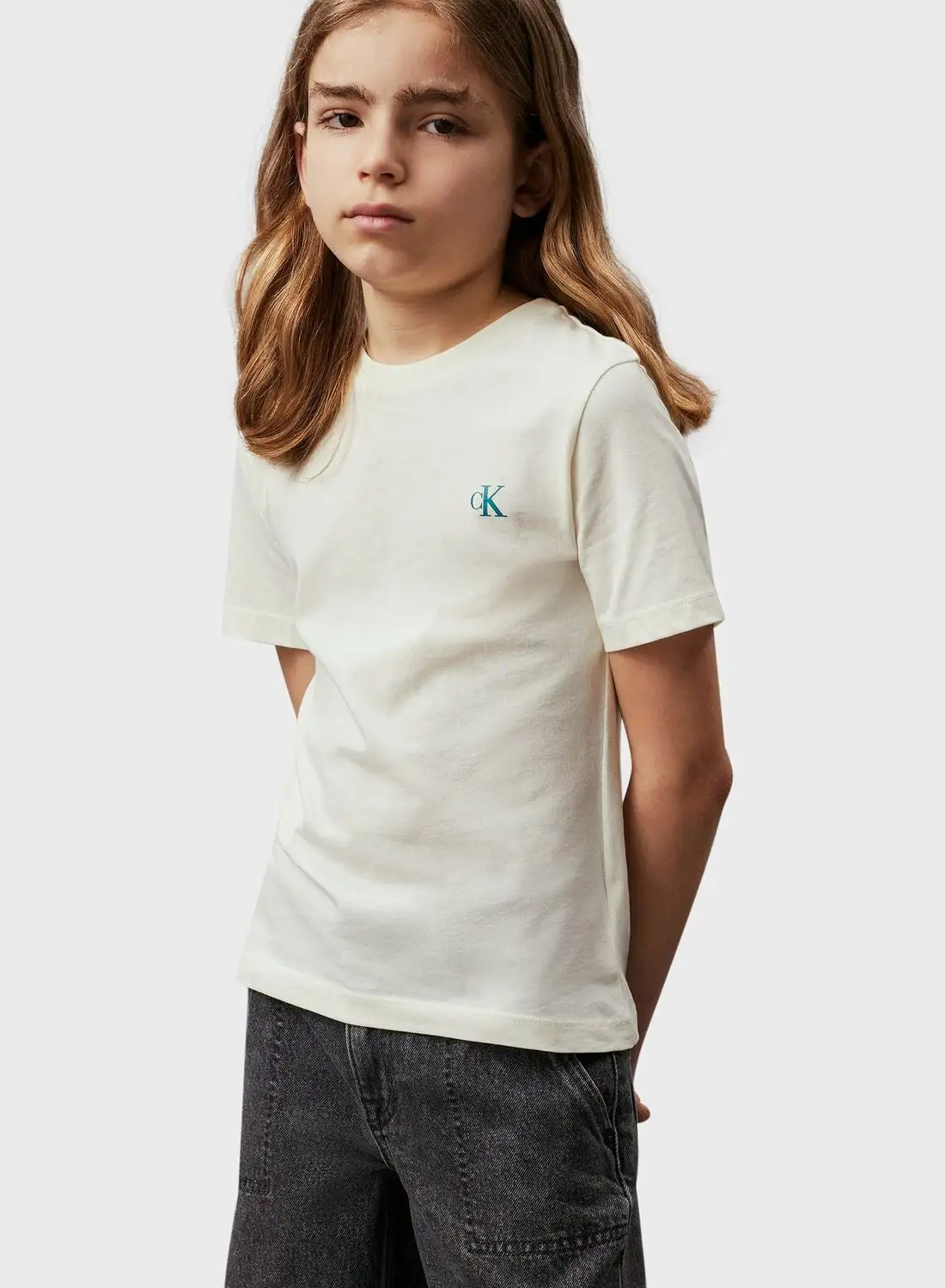 Calvin Klein Jeans Youth 2 Pack Monogram T-Shirt