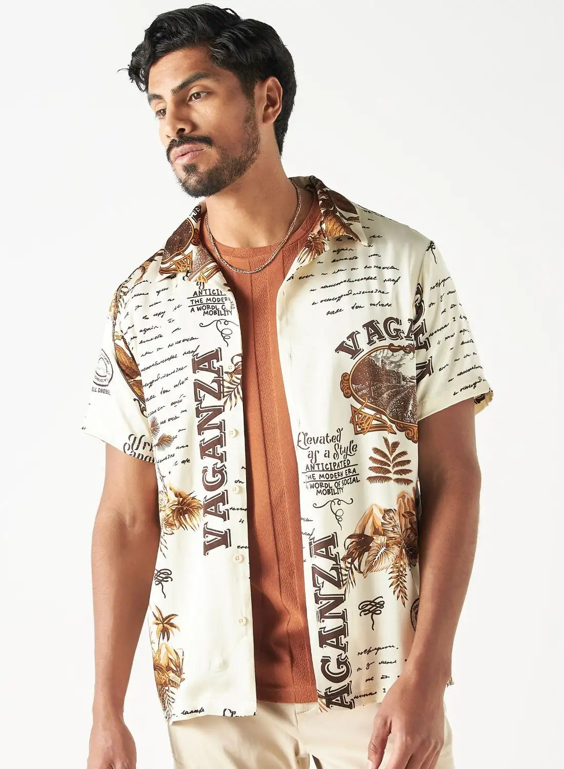Iconic All - Over Print  Regular
  Fit Shirts