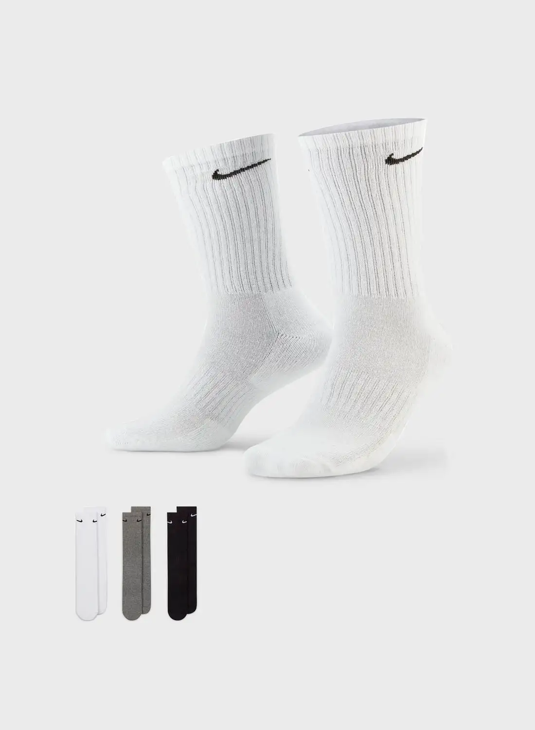 Nike 3 Pack Cushion Crew Socks