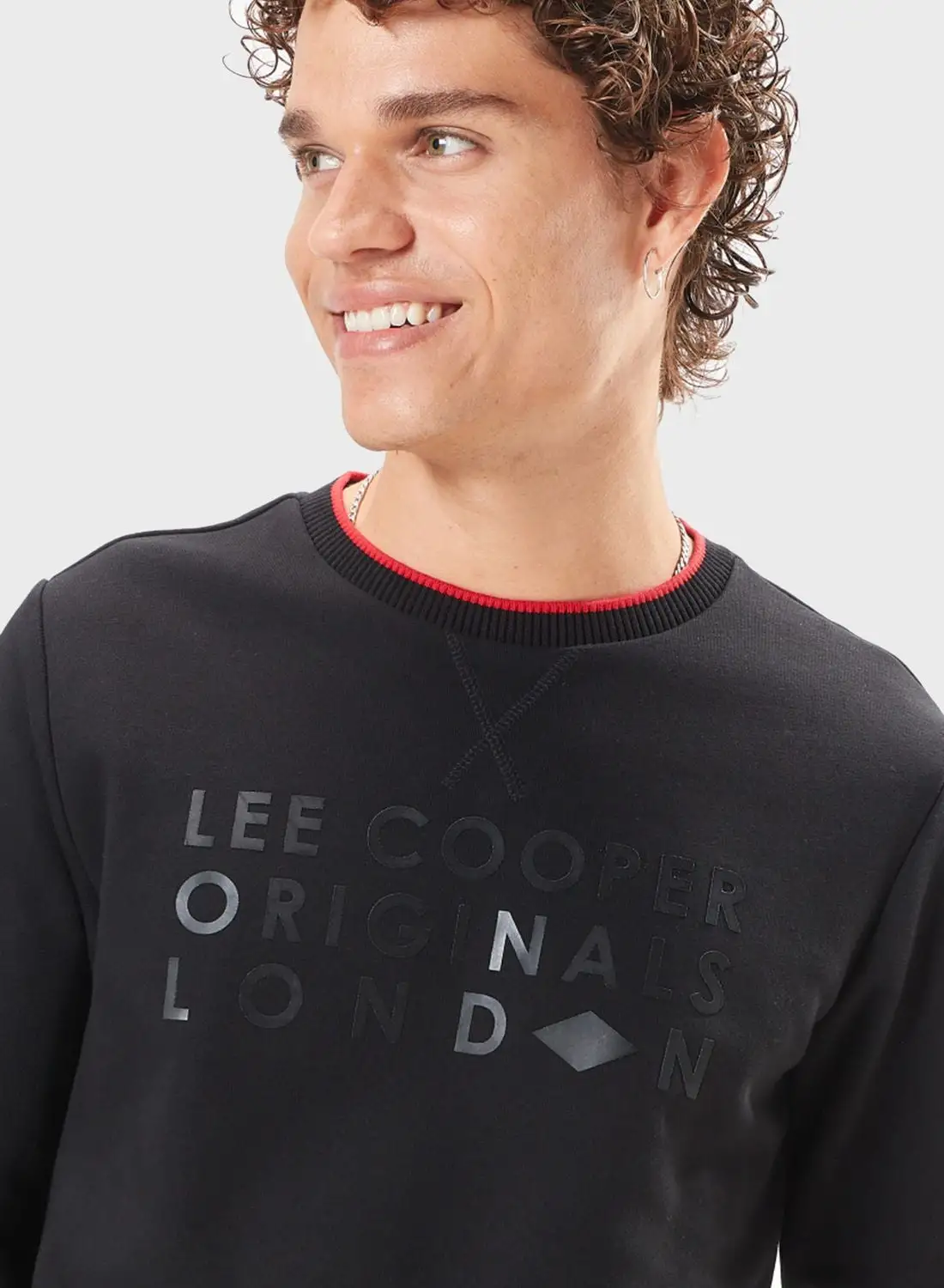 Lee Cooper Slogan Crew Neck Sweatshirt