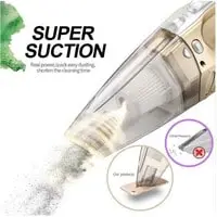 Generic Car Vacuum Cleaner 4 In 1 Handheld Super Suction Wet Dry Dual Use Cleaning Tool