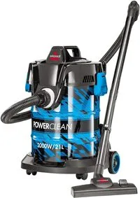 Bissell Powerclean 2027E Drum Vacuum Cleaner, 21L, Blue - 2 Years Manufacturer Warranty