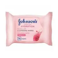 Johnson's Fresh Hydration Micellar Cleansing Wipes With Rose Water White 25 count