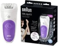 Braun Silk Epil 9 Epilator, Hair Removal, 4 In 1 Epilator With 12 Extras & Attachments Including Shaver Head & Trimmer Cap, Wet & Dry, 2 Pin Bathroom Plug, 9-961V, White/Rose Gold