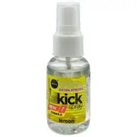 Kick Spray Extra Strong Air Freshener For Car And Home, New Formula 30ml - AROMA Lemon Smell