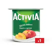Activia Yoghurt Peach & Apricot 120g