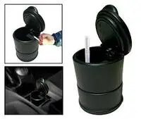 Generic Car Outlet Ashtray With Lights Car Ashtray With Cover Creative Car Interior Accessories Ashtray Car Ash Barrel Car Accessories Ashtray - Black