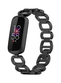Fitme Replacement Metal Bracelet For Fitbit, Luxe Black