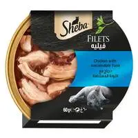 شيبا فيليه الدجاج مع سمك التونة المستدام طعام رطب للقطط 60 جرام