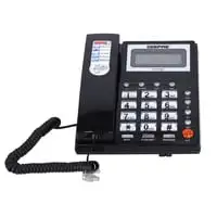 Geepas Gtp7185 Executive With Caller Id - Recording 15 Out & 50 Incoming Calls With Auto Redial, Fsk & Dtmf Dual System With Loud Speaker For Hands-Free Calling