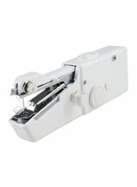 Generic Handheld Stitch Sewing Machine White/Silver 21X6.5X3.5Centimeter