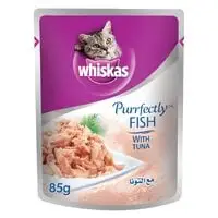 ويسكاس، طعام القطط الرطب مع سمك التونة، 85 جرام