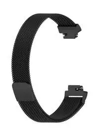 سوار Fitme Milanese لـ Fitbit Inspire 2، أسود