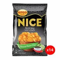 Kitco Nice Potato Chips Hot Spicy 21g x12