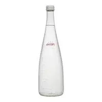 Evian Natural Mineral Water 750ml Glass