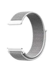 Fitme Nylon Loop Band For 18mm Smartwatch, White/Black