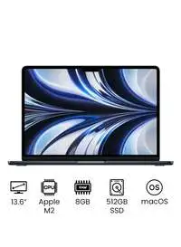 Apple MacBook Air 13.6-Inch Display, Apple M2 Chip With 8-Core CPU And 10-Core GPU, 512GB SSD, Intel UHD Graphics, English/Arabic, Midnight