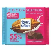 ريتر سبورت 55% شوكولاتة غانا ناعمة 100 جرام