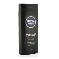 NIVEA MEN 3in1 Shower Gel, DEEP, Micro-Fine Clay, Woody Scent, 250ml