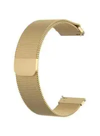 Fitme Milanese Replacement Band For 22mm Watches, Gold