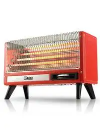 Jano Electric Heater 4 Quartz Heating Elements, 2400 W, JN07004, Red