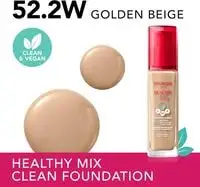 Bourjois Healthy Mix Foundation - 52.2 Golden Beige-كريم اساس هيلثي ميكس من بورجوا،  بيج