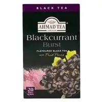 شاي أحمد - شاي الكشمش الأسود 6 × 20 كيس شاي مغلف بورق الألمنيوم