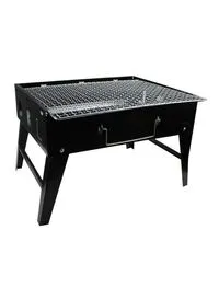 Generic Portable Charcoal Barbeque Grill -Black 35X27X20cm