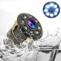 Generic LED للرؤية الليلية مقاوم للماء سيارة الرؤية الخلفية عكس وقوف السيارات HD كاميرا لجميع السيارات نماذج مختلفة (اختياري)