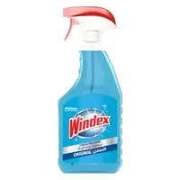 Windex Glass Cleaner Trigger Bottle, Original Blue, 750ml