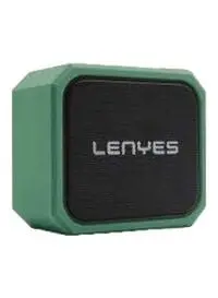 Lenyes S105 سماعة بلوتوث لاسلكية محمولة 1200 مللي أمبير IPX7 مقاومة للماء مكبر صوت ستيريو محيطي خارجي أخضر