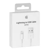Apple lightning to USB cable for iPhone & iPad, 2M, White