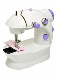 ماكينة خياطة صغيرة محمولة من ماركة Generic DLC-31121 أبيض/أرجواني