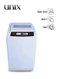 Unix Washing Machine With Dryer, Top Load, 7 Kg, Automatic - White - Omrtl-70-A(Installation Not Included)