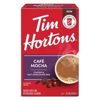 تيم هورتونز بالجملة قهوة موكا مزيج القهوة والشوكولاتة الساخنة 28 جم × عبوة من 8 قطع