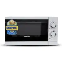 Geepas Microwave Oven, 20L Solo Electric Oven, GMO1894, Re-Heating And Fast Defrosting, Adjustable Temperature & Timer Function, 1200W Powerful Oven