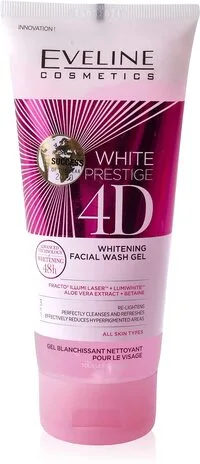 Eveline Cosmetics White Prestige 4D Whitening Facial Wash Gel, 200 ml