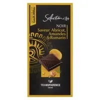 Carrefour Selection Apricot Almond And Rosemary Dark Chocolate Bar 100g