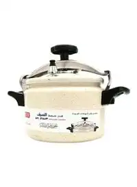 Alsaif Granite Pressure Cooker Beige/Black/Silver