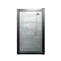 Single Glass Door Display Refrigerator 126 L BRD-126L Black (Installation Not Included)