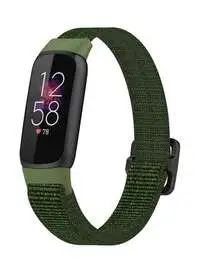 حزام Fitme من النايلون من أجل Fitbit، أخضر فاخر